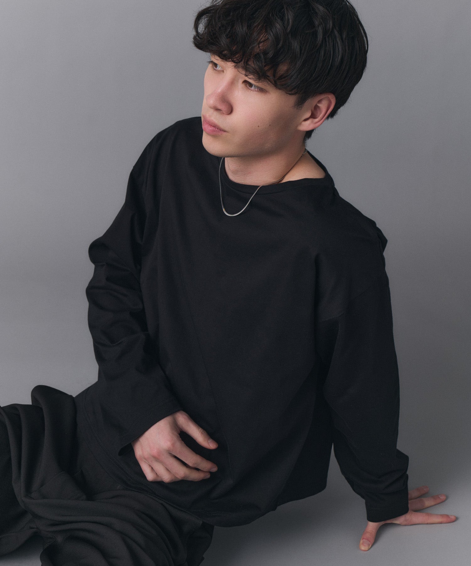 Boat Neck Long-Sleeve Tee / ボートネックロングスリーブTシャツ