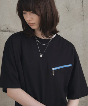 Zip-detail Tee / ジップディテールTシャツ