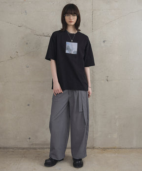 アブストラクト絵画 フロントプリント 半袖Tシャツ