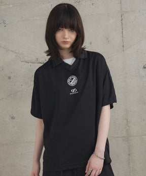 フロントプリント サイドライン ユニフォーム半袖Tシャツ