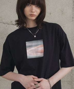 アブストラクト絵画 フロントプリント 半袖Tシャツ