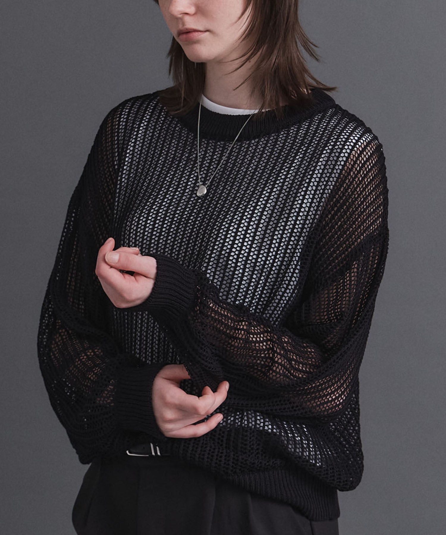 CONFIRM | Basic Sheer Knit Pullover / ベーシック シアーニットプル