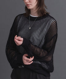 Basic Sheer Knit Pullover / ベーシック シアーニットプルオーバー