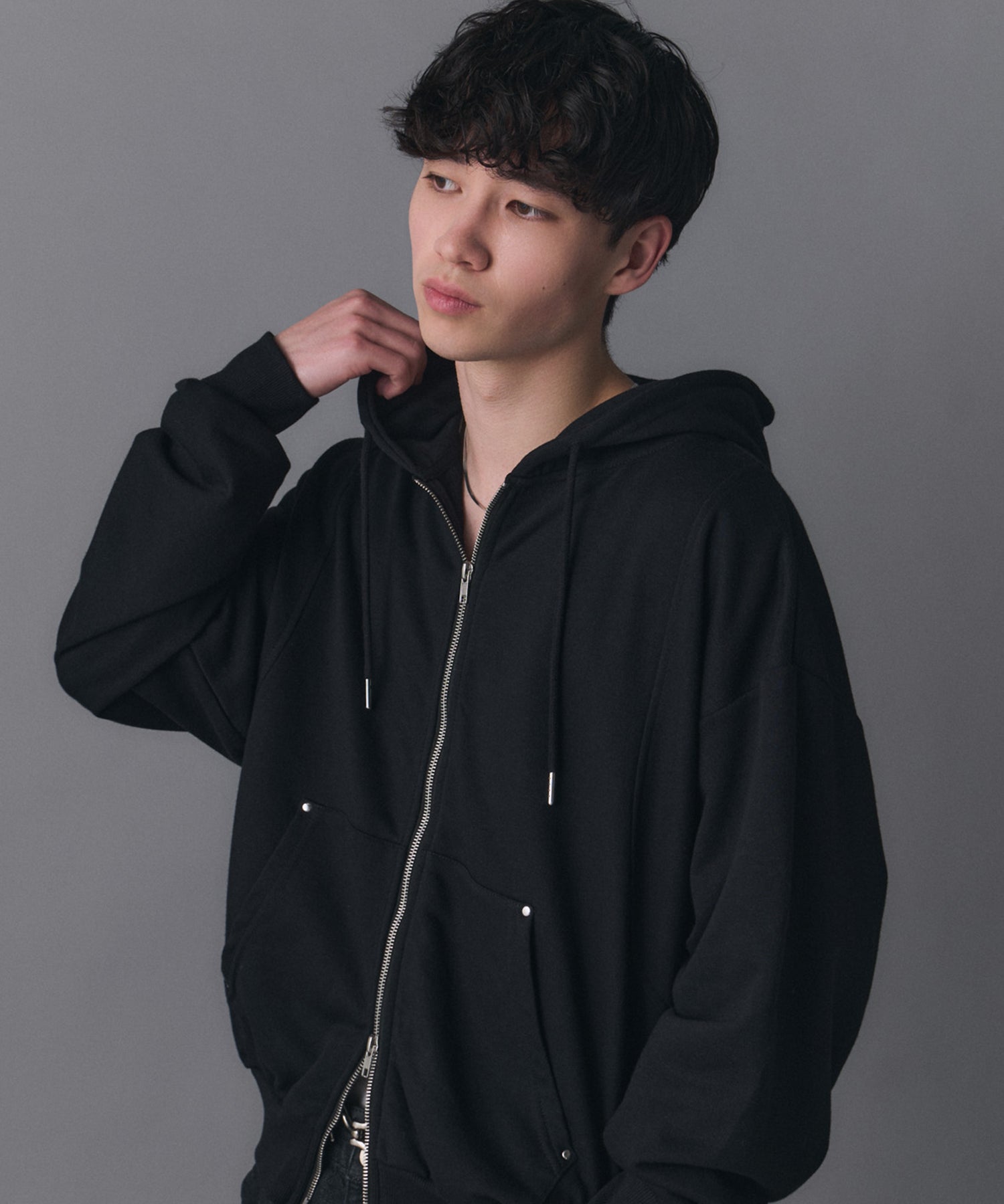 CONFIRM | Switching Full Zip Hoodie / スイッチングフルジップパーカー