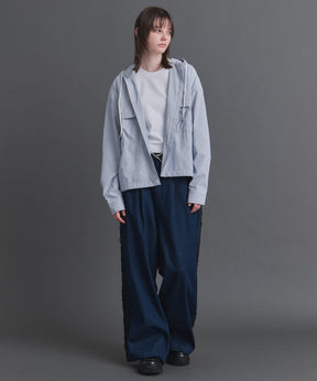 Long-sleeved Shirt Hoodie / 長袖シャツパーカー