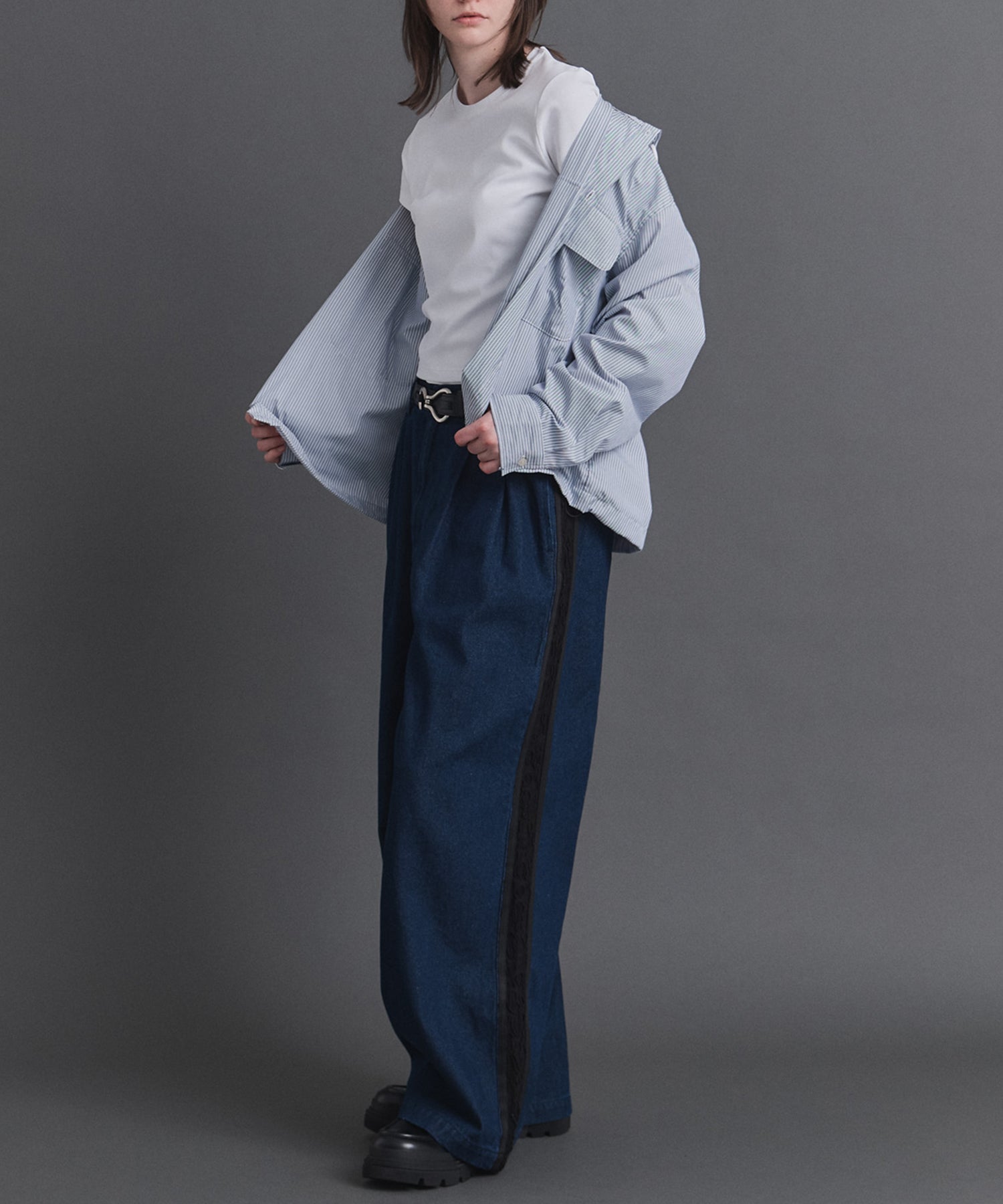 Long-sleeved Shirt Hoodie / 長袖シャツパーカー