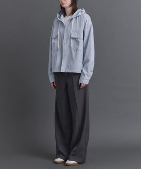Long-sleeved Shirt Hoodie / 長袖シャツパーカー