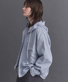 Long-sleeved Shirt Hoodie / 長袖シャツパーカー