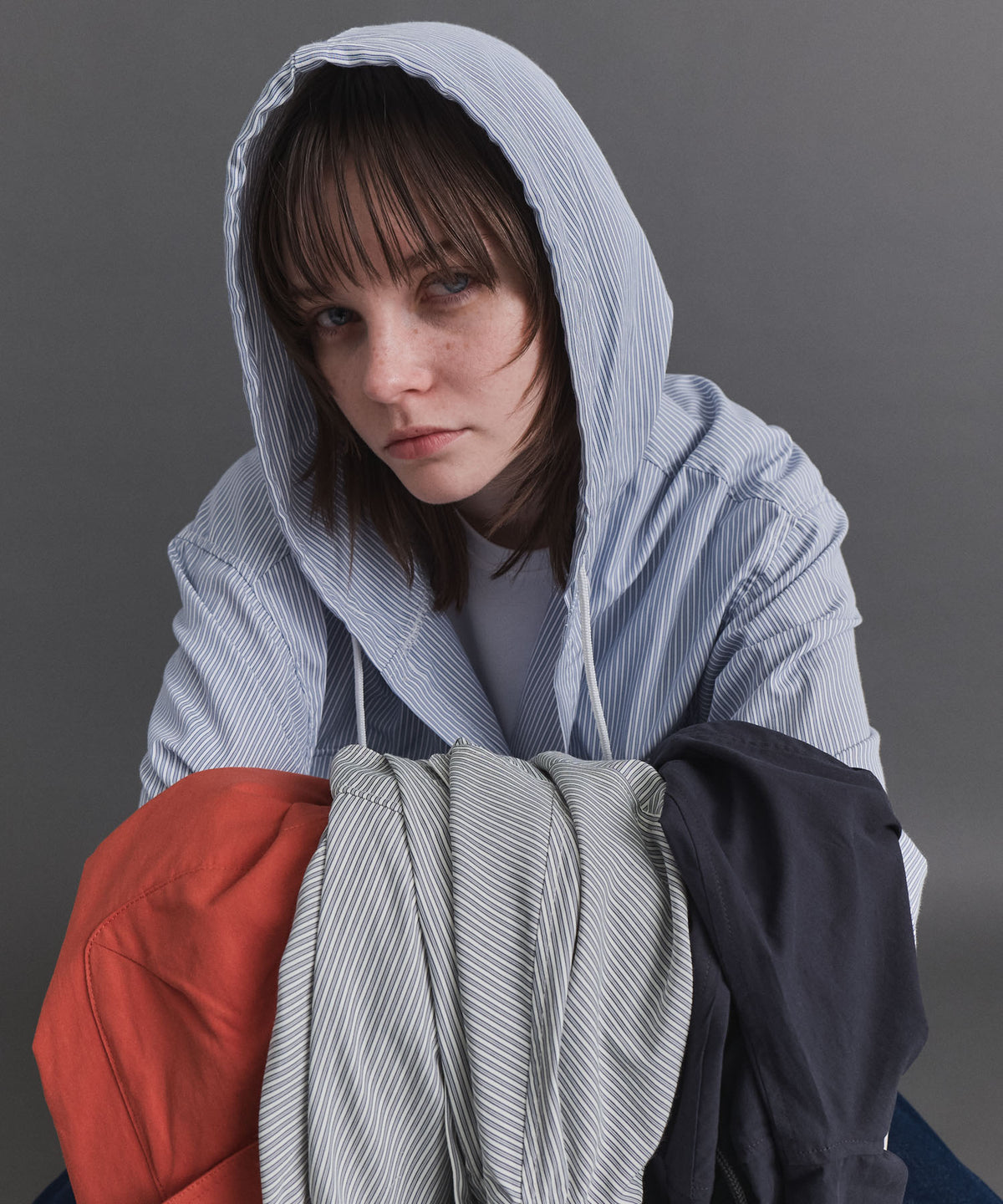 Long-sleeved Shirt Hoodie / 長袖シャツパーカー