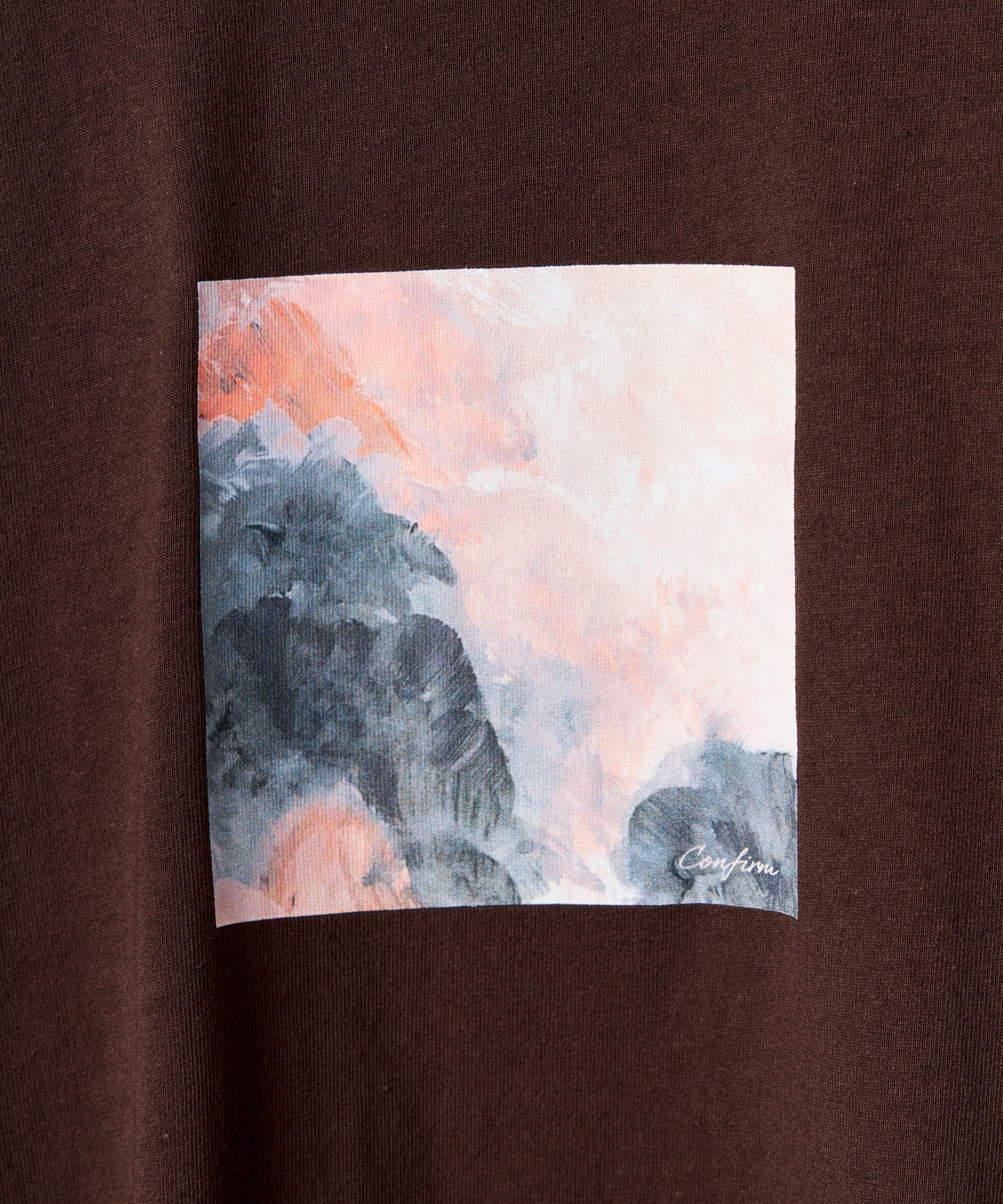 アブストラクト絵画 フロントプリント 半袖Tシャツ