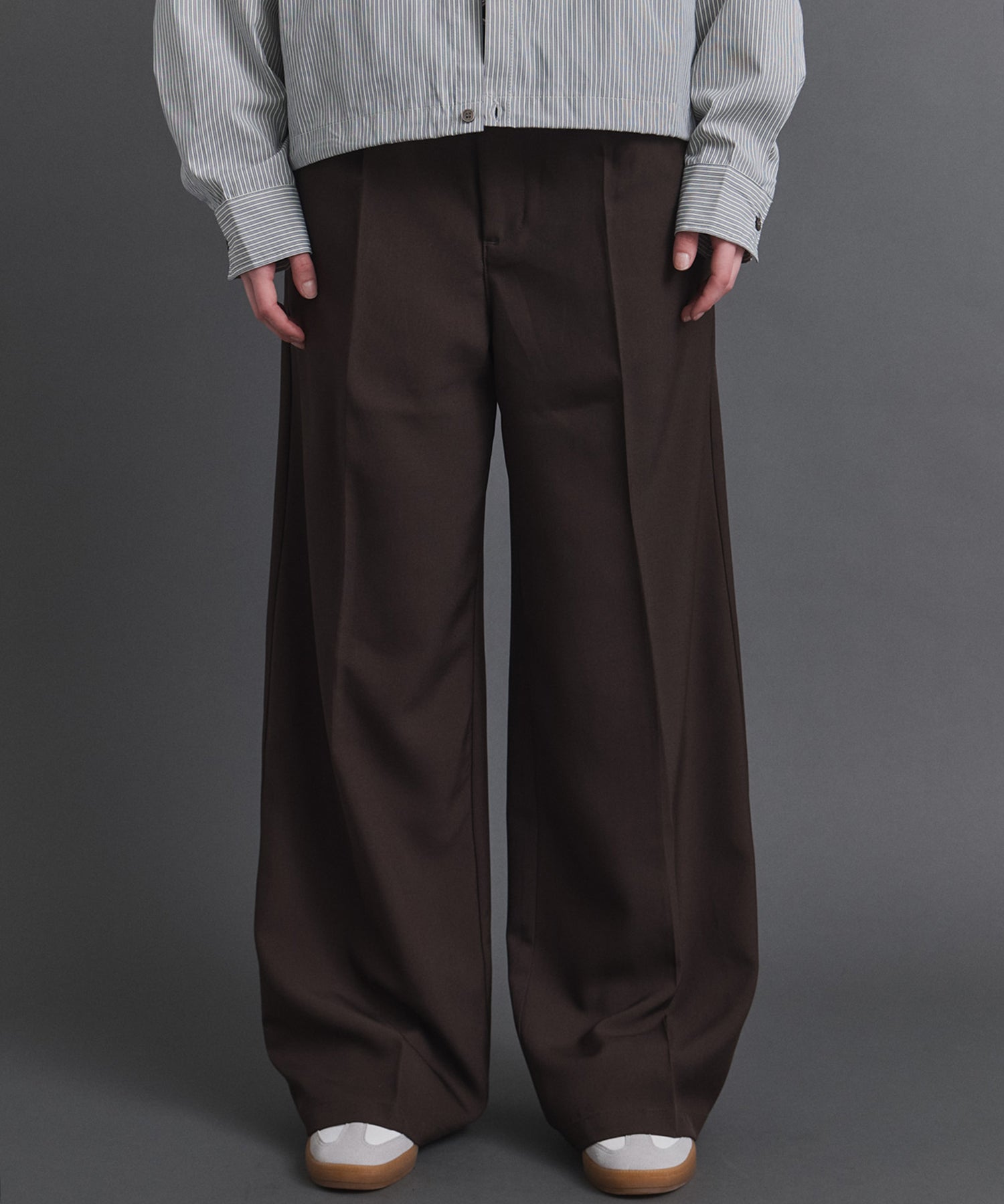 kaaaaah718出品 25SS ヴィンテージメイク ケミカル加工 デニム / ツイル タック ワイド