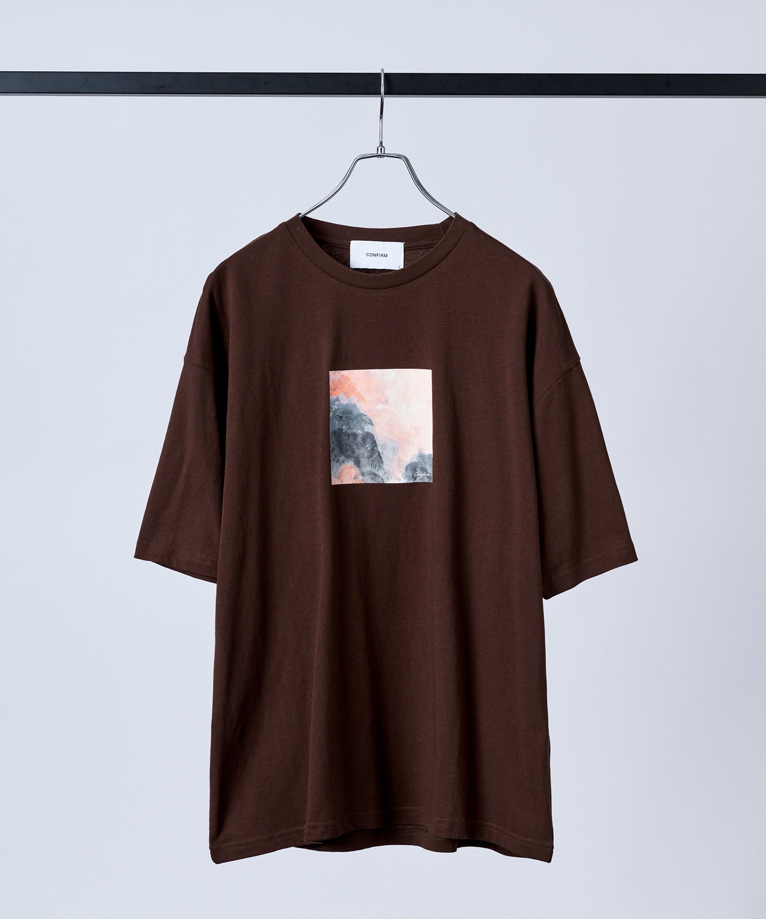 アブストラクト絵画 フロントプリント 半袖Tシャツ