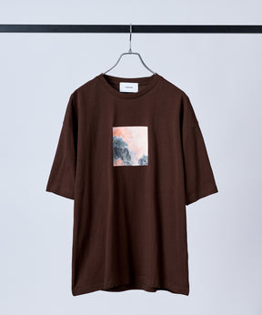 アブストラクト絵画 フロントプリント 半袖Tシャツ
