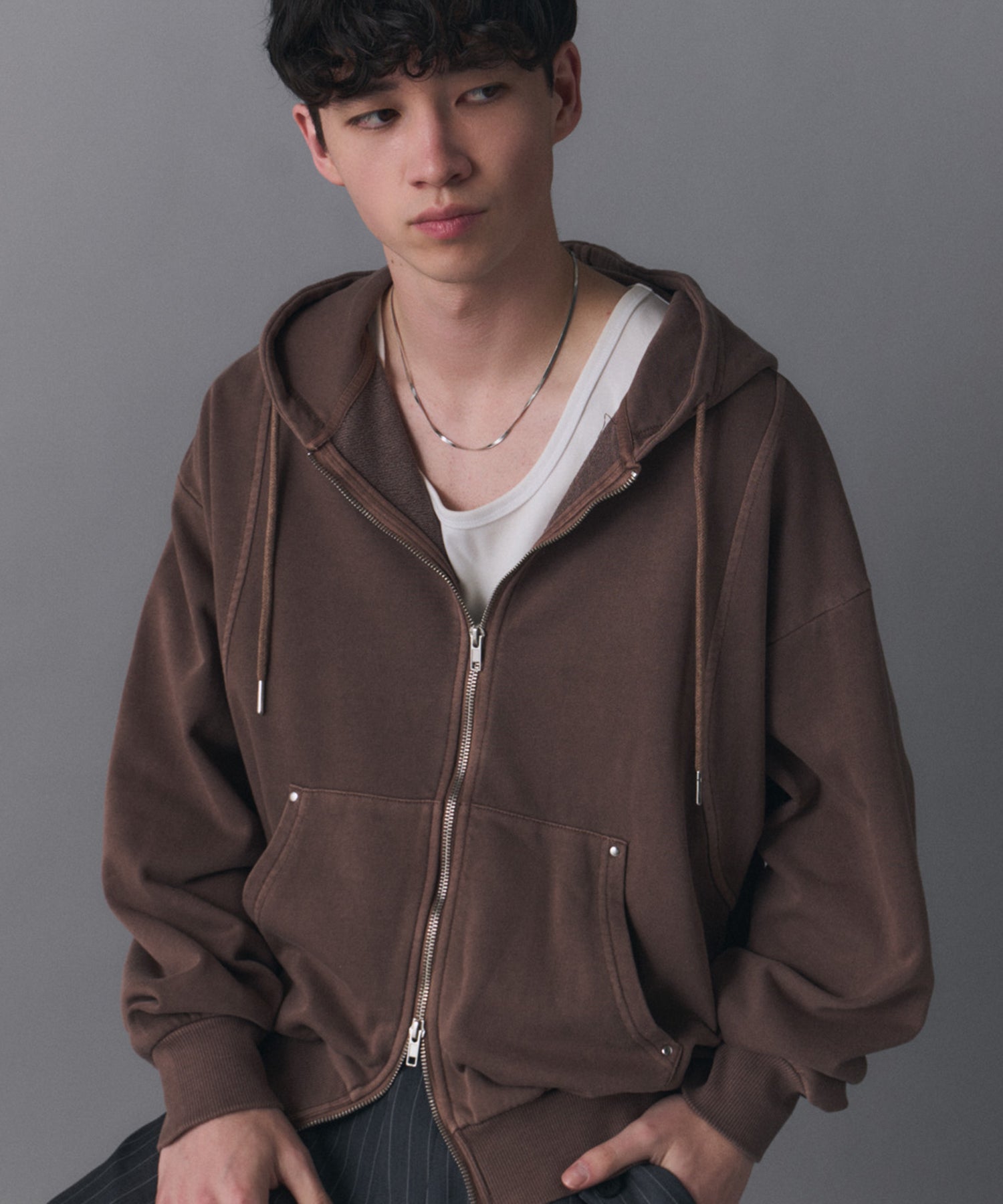 CONFIRM | Switching Full Zip Hoodie / スイッチングフルジップパーカー