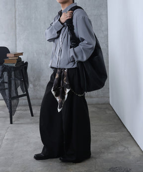 プリーツ リベット ショート ZIPブルゾン