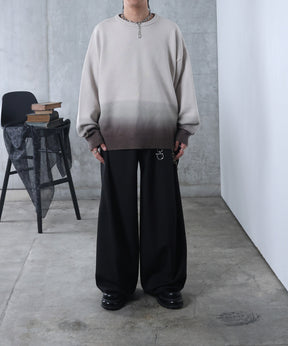 ニュアンス グラデーション ニット プルオーバー