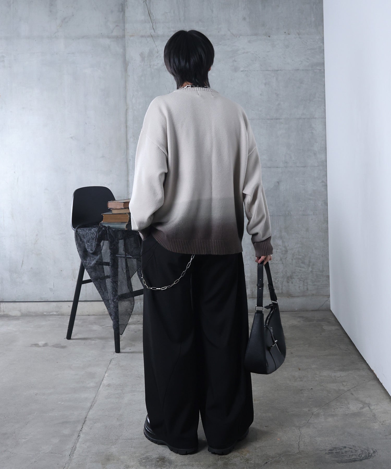 ニュアンス グラデーション ニット プルオーバー