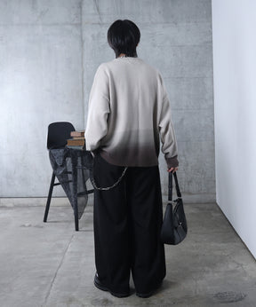 ニュアンス グラデーション ニット プルオーバー