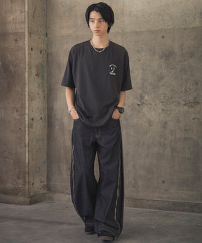 ウォーキングC ワンポイント刺繍ロゴ ビッグシルエット半袖Tシャツ