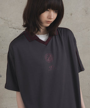 フロントプリント サイドライン ユニフォーム半袖Tシャツ