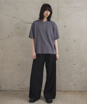 Contrast Color Henley Neck T-shirt / コントラストカラー ヘンリーネックTシャツ
