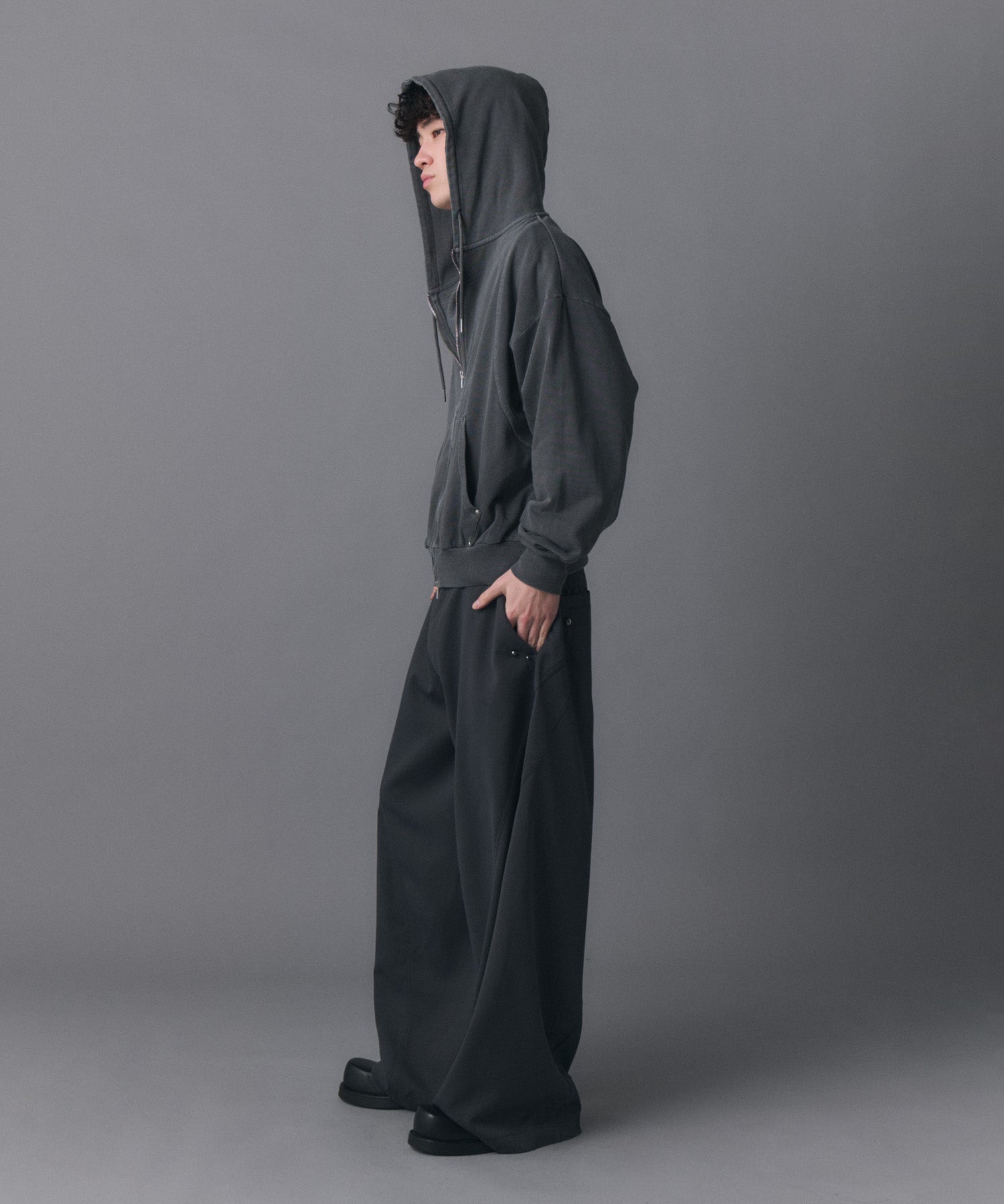 フルオーダー受付終了 CONFIRM | Switching Full Zip Hoodie / スイッチングフルジップパーカー