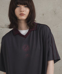 フロントプリント サイドライン ユニフォーム半袖Tシャツ