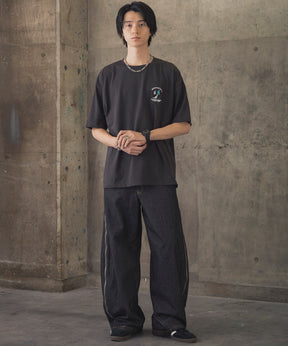 ウォーキングC ワンポイント刺繍ロゴ ビッグシルエット半袖Tシャツ