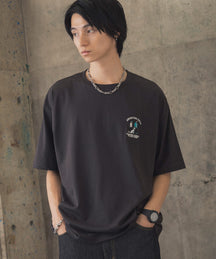 ウォーキングC ワンポイント刺繍ロゴ ビッグシルエット半袖Tシャツ