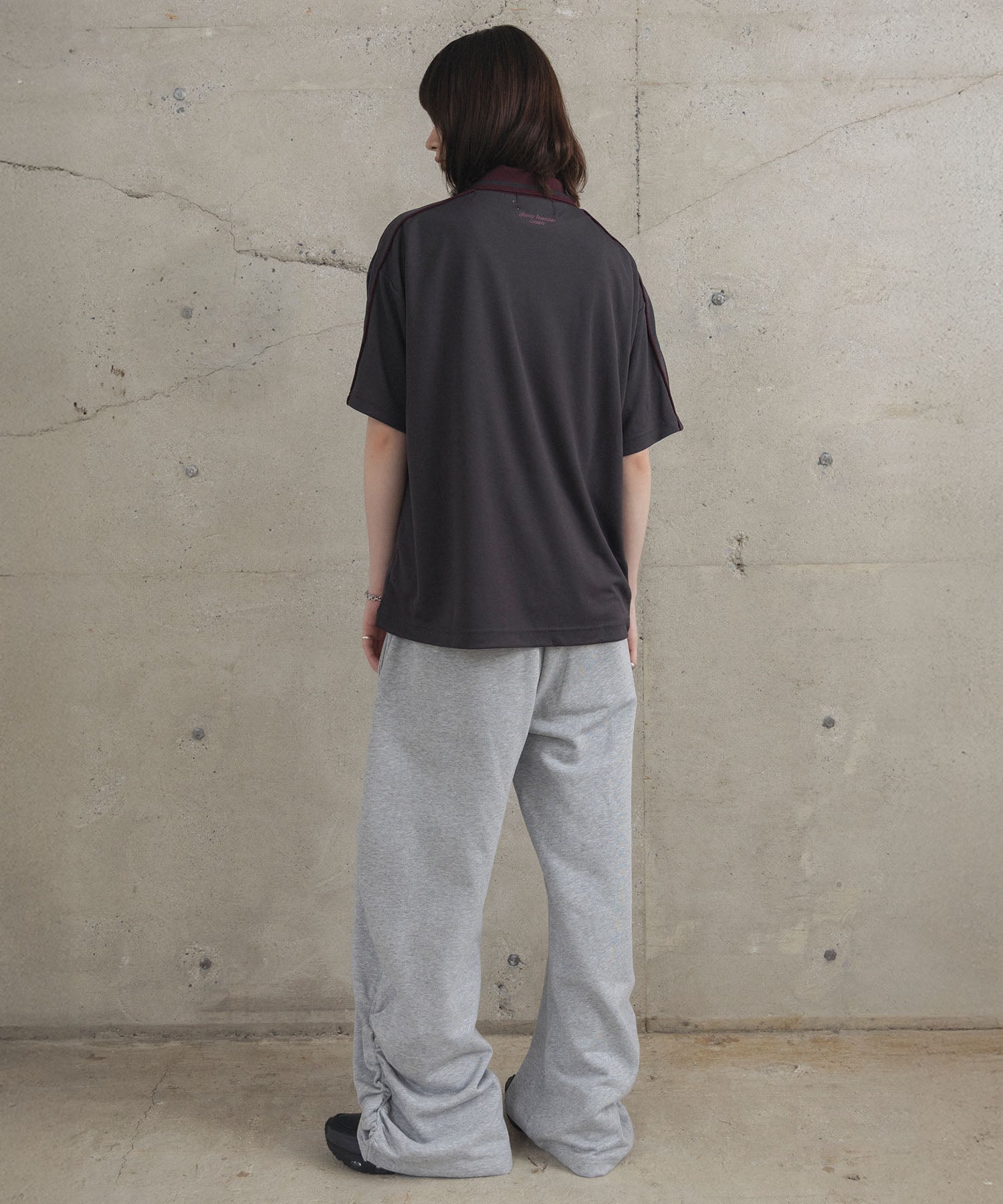 フロントプリント サイドライン ユニフォーム半袖Tシャツ