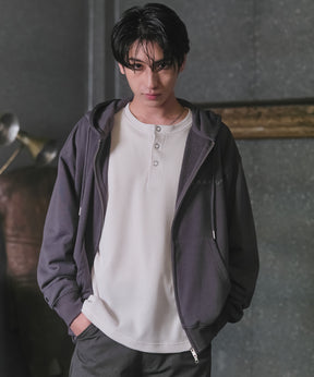 "Confirm" Logo Embroidery FullZIP Hoodie / "Confirm"刺繍フルジップパーカー