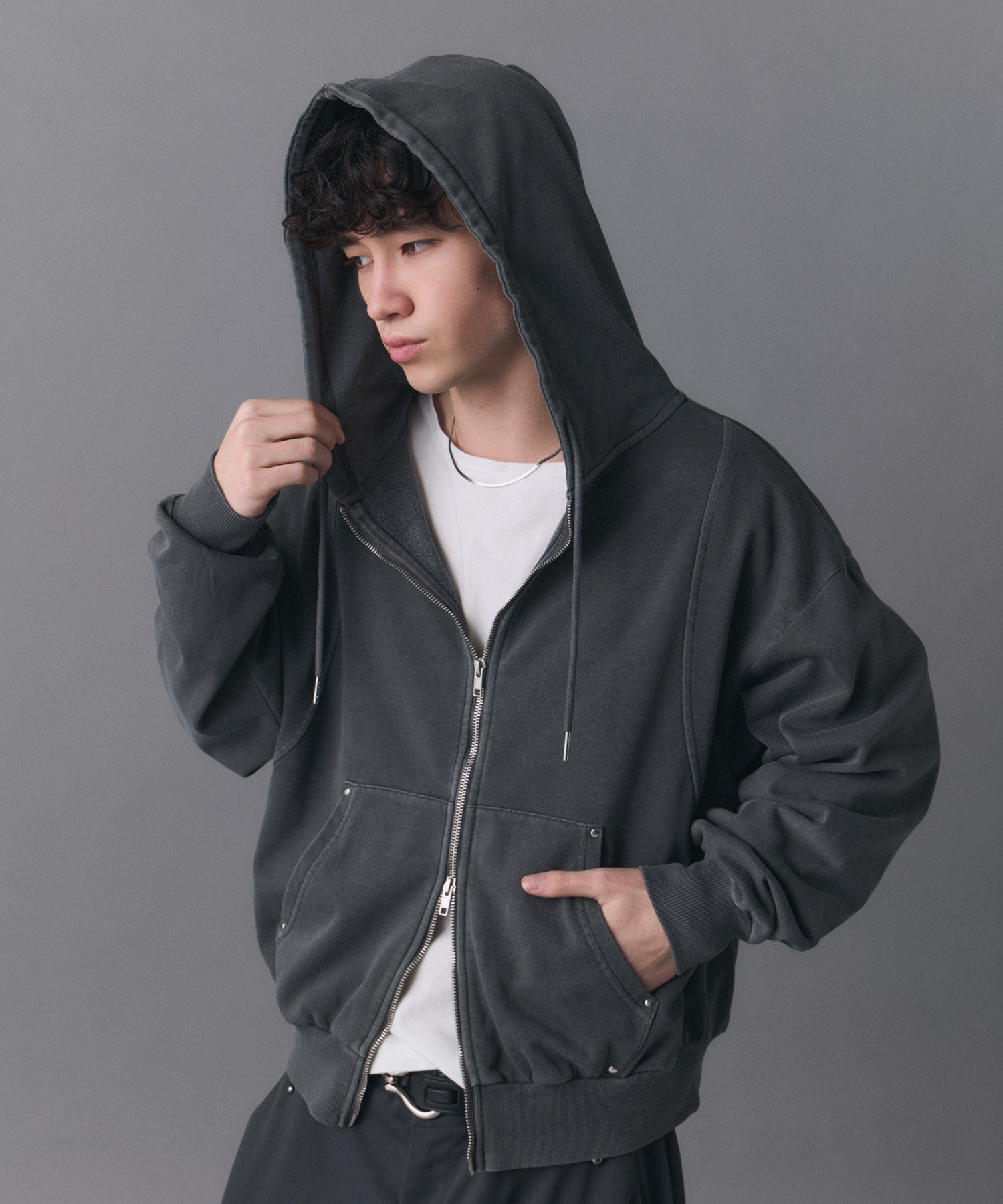 CONFIRM | Switching Full Zip Hoodie / スイッチングフルジップパーカー