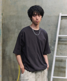 プレーティング 裾ドローコード 半袖Tシャツ