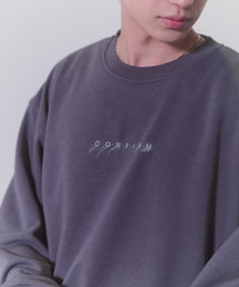 Confirm Logo Embroidery Crew Sweat / "Confirm"ロゴ刺繍クルースウェット