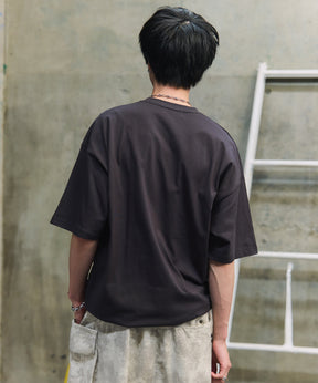 プレーティング 裾ドローコード 半袖Tシャツ