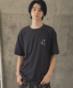 ウォーキングB ワンポイント刺繍ロゴ ビッグシルエット半袖Tシャツ