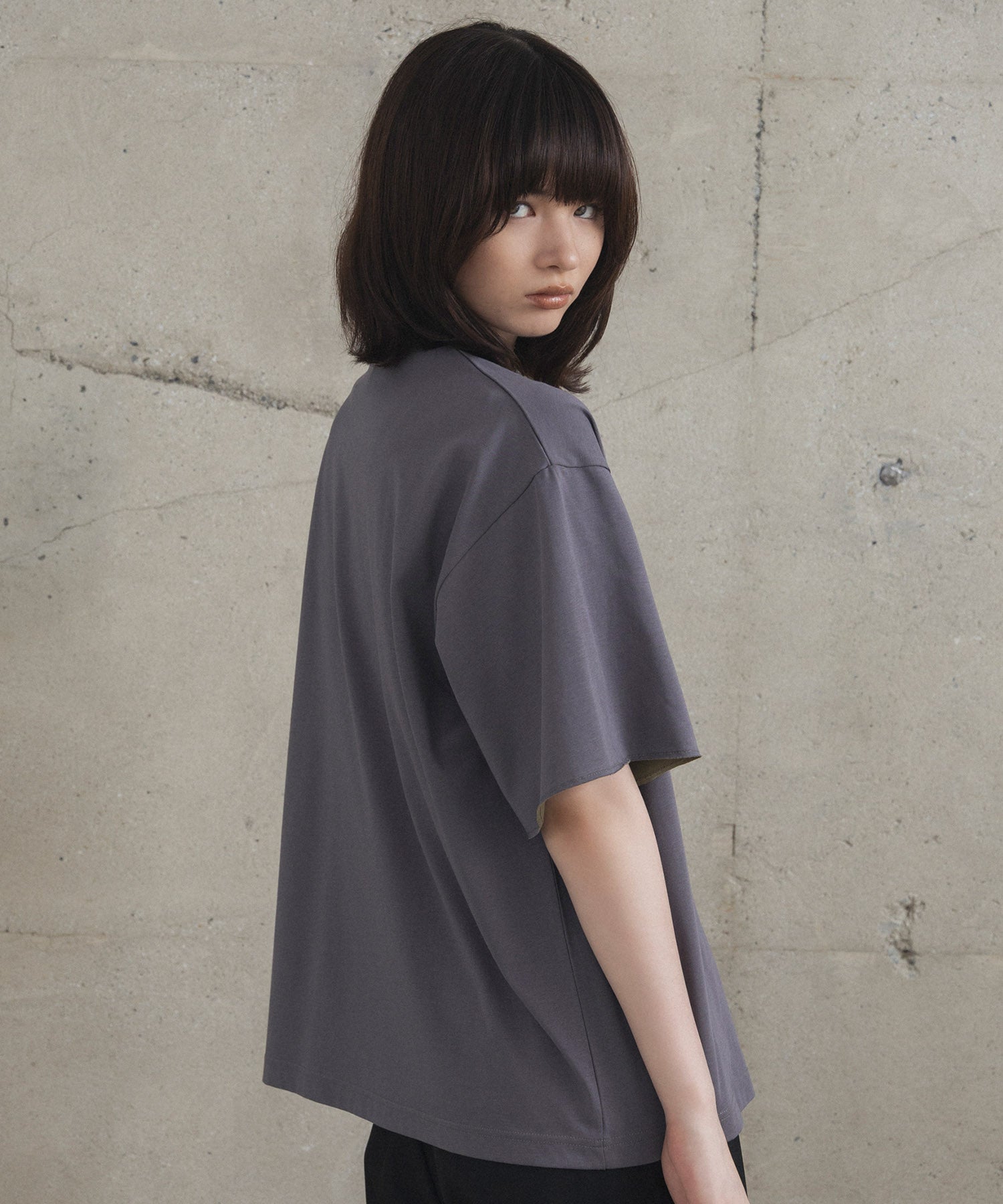 Contrast Color Henley Neck T-shirt / コントラストカラー ヘンリーネックTシャツ