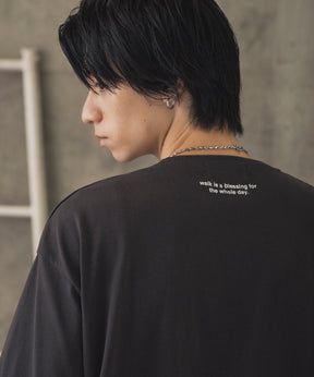 ウォーキングB ワンポイント刺繍ロゴ ビッグシルエット半袖Tシャツ