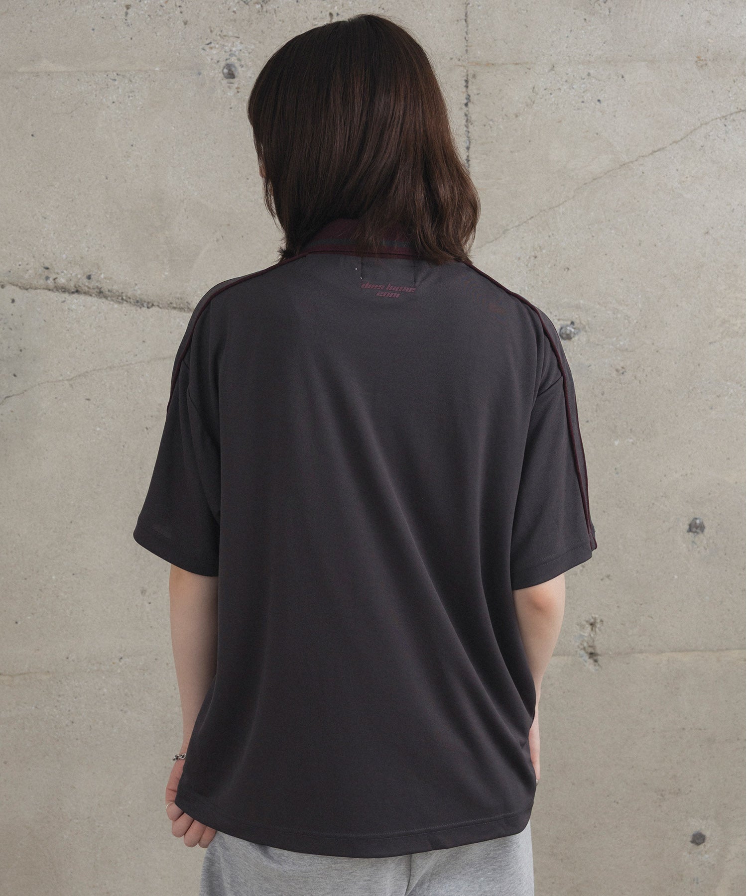 フロントプリント サイドライン ユニフォーム半袖Tシャツ