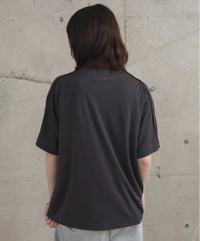 フロントプリント サイドライン ユニフォーム半袖Tシャツ