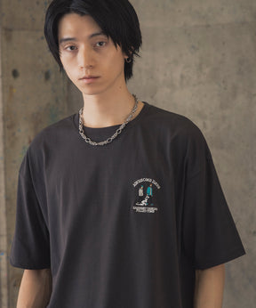 ウォーキングC ワンポイント刺繍ロゴ ビッグシルエット半袖Tシャツ