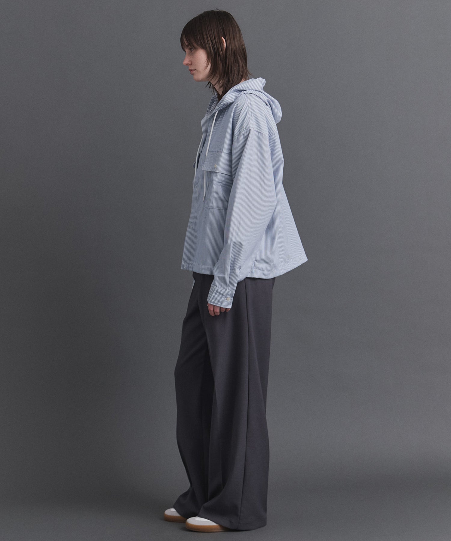 25SS ヴィンテージメイク ケミカル加工 デニム / ツイル タック ワイド