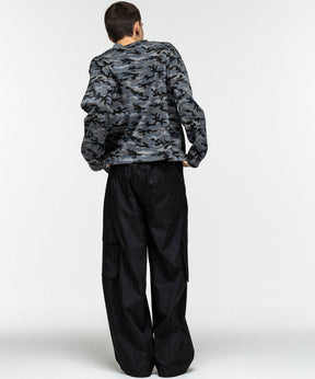 HENLEY CAMO WAFFLE LONG-SLEEVE TEE / カモ総柄ヘンリーネックサーマルロンT