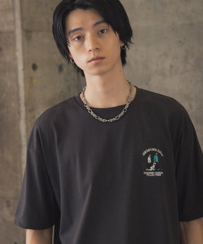 ウォーキングC ワンポイント刺繍ロゴ ビッグシルエット半袖Tシャツ