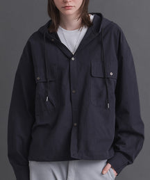 Long-sleeved Shirt Hoodie / 長袖シャツパーカー