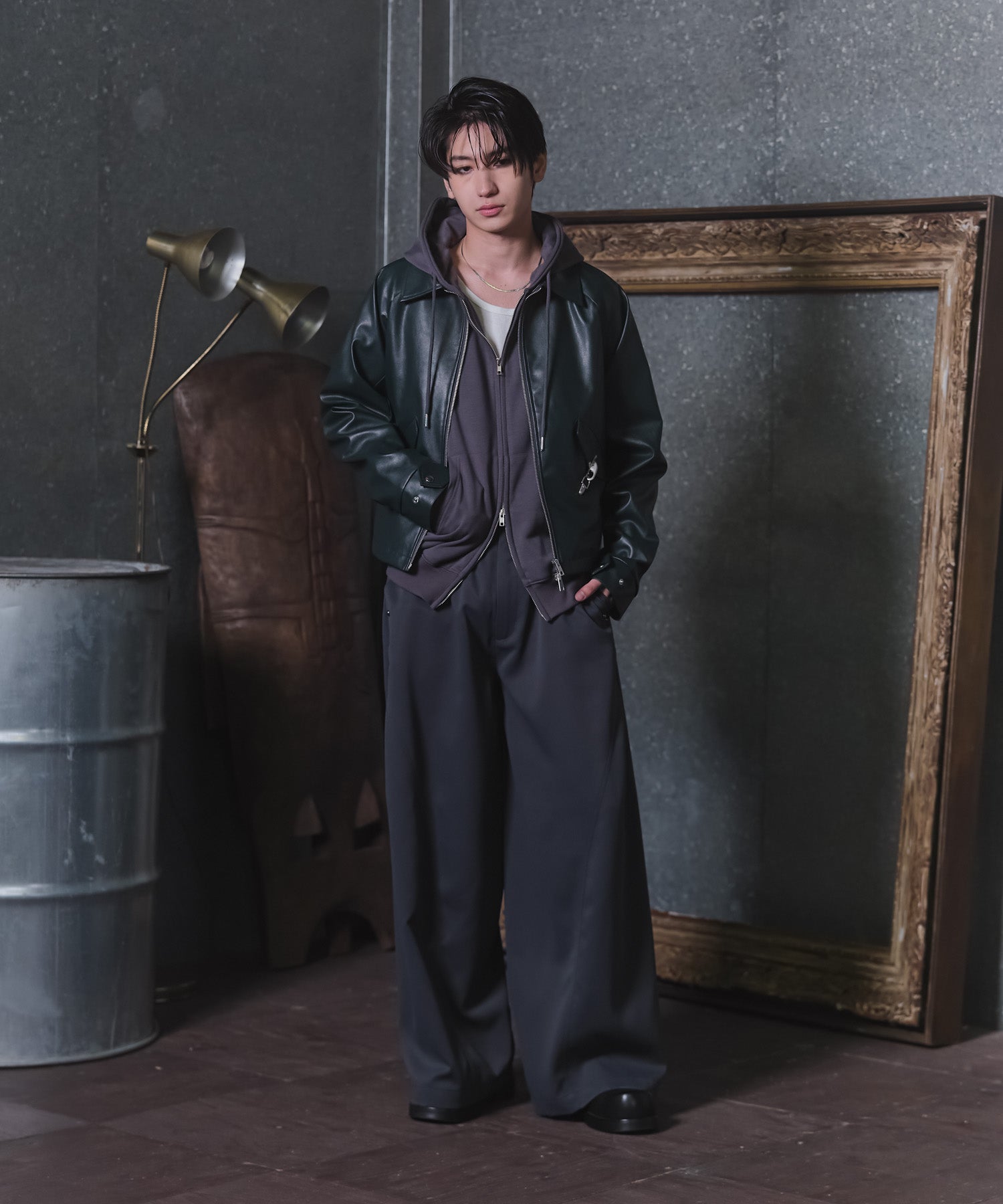 Fireman Clasp Leather Jacket / ファイヤーマンクラスプレザージャケット