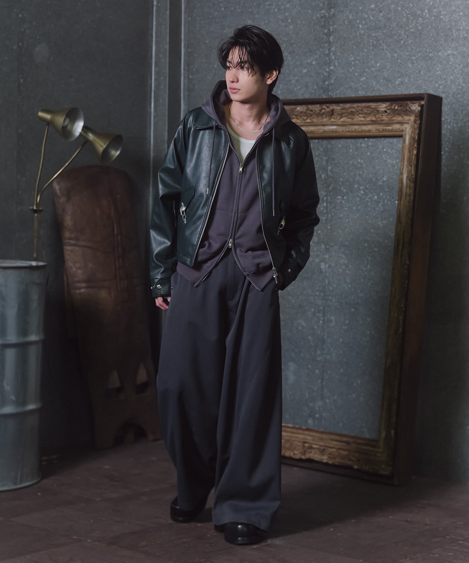 Fireman Clasp Leather Jacket / ファイヤーマンクラスプレザージャケット