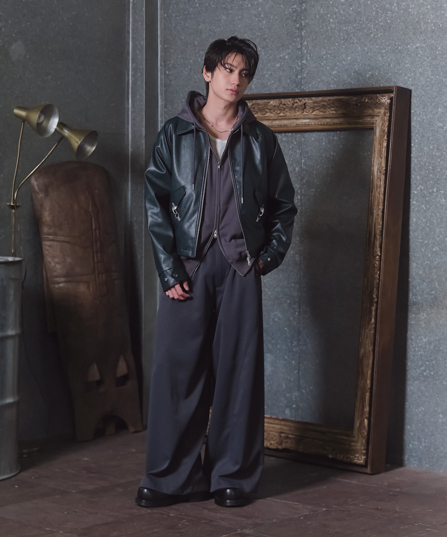 Fireman Clasp Leather Jacket / ファイヤーマンクラスプレザージャケット