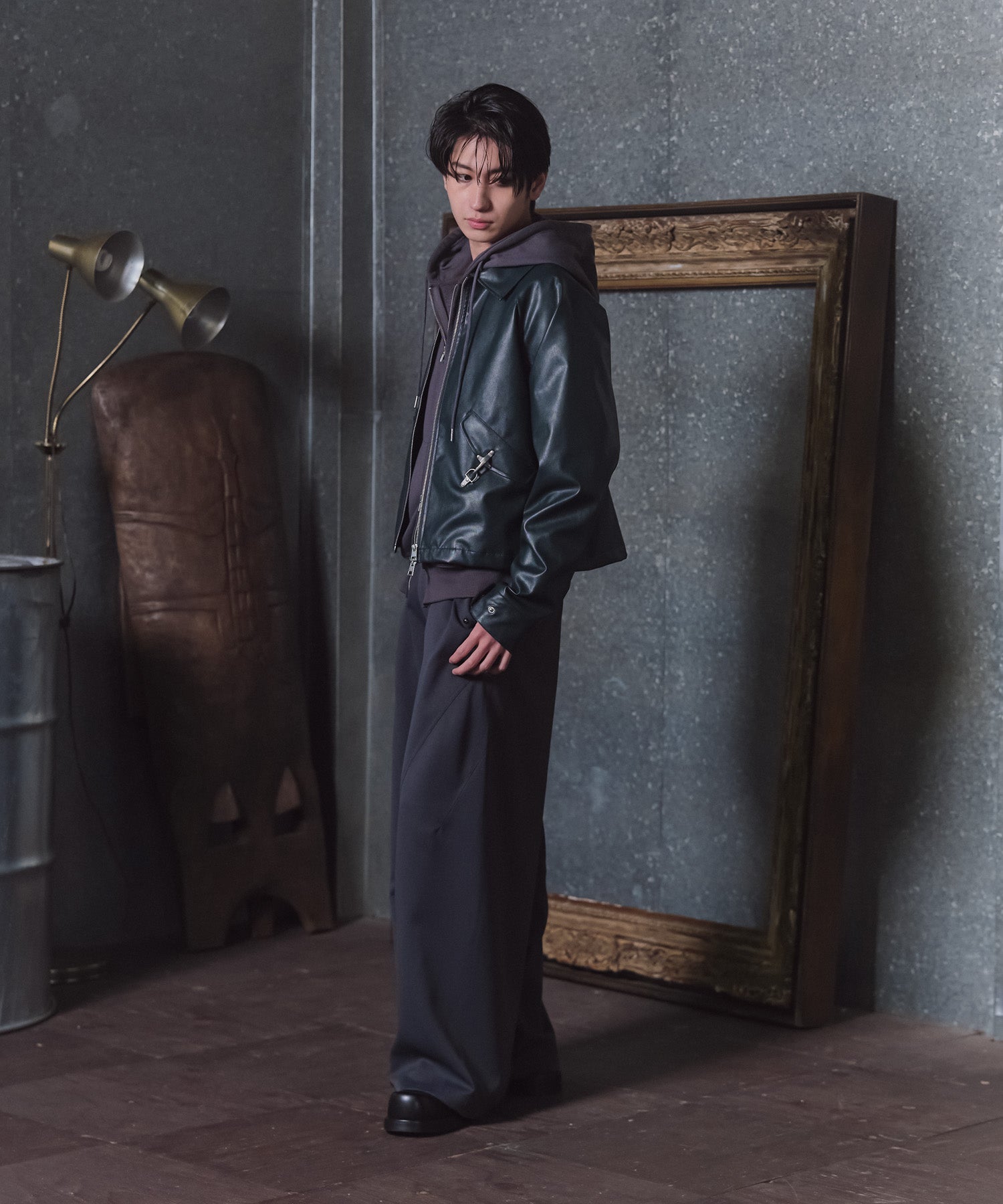 Fireman Clasp Leather Jacket / ファイヤーマンクラスプレザージャケット