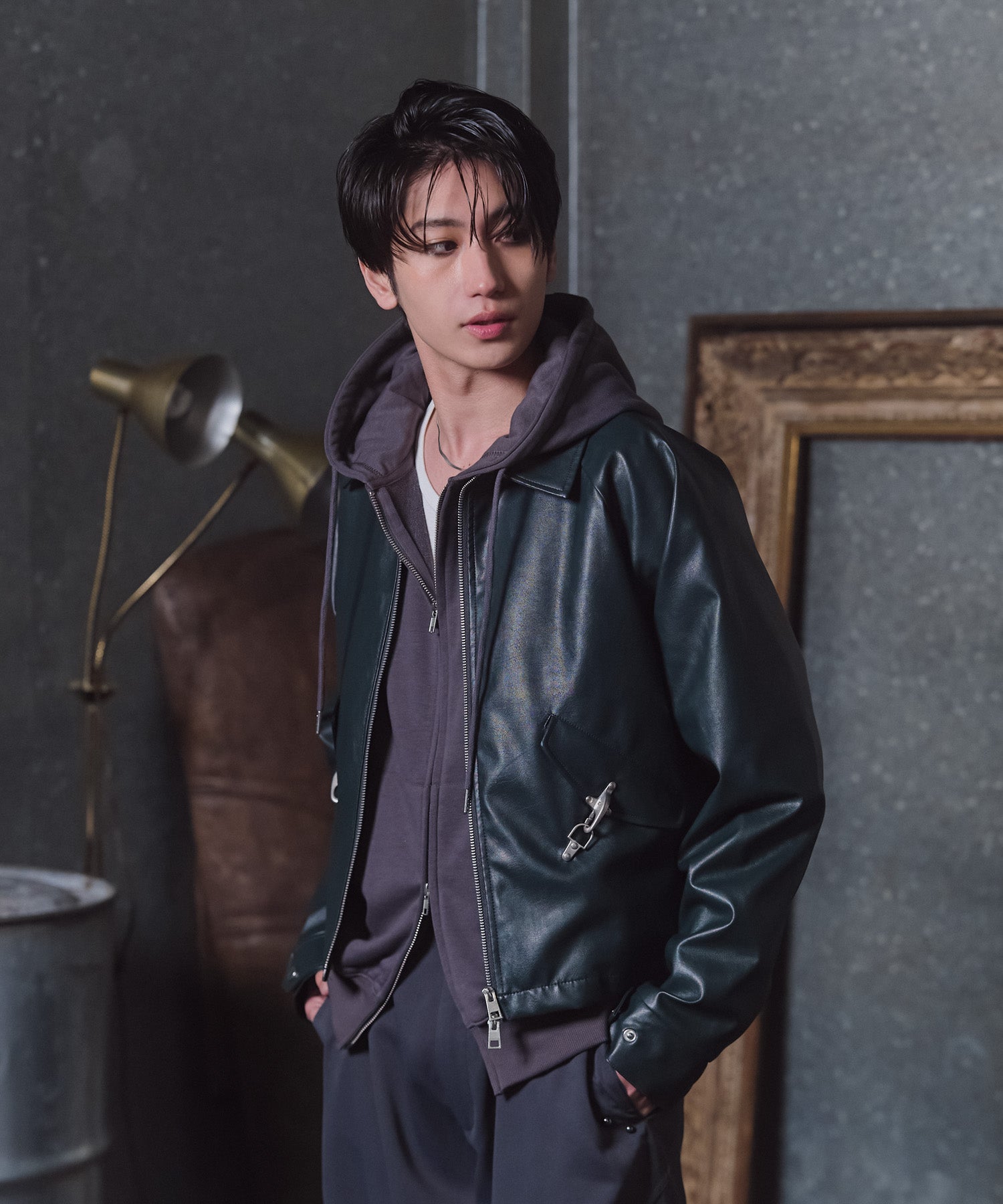 Fireman Clasp Leather Jacket / ファイヤーマンクラスプレザージャケット